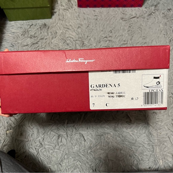 BRAND NEW FERRAGAMO Sock Sneakers🖤❤️ - Picture 8 of 8